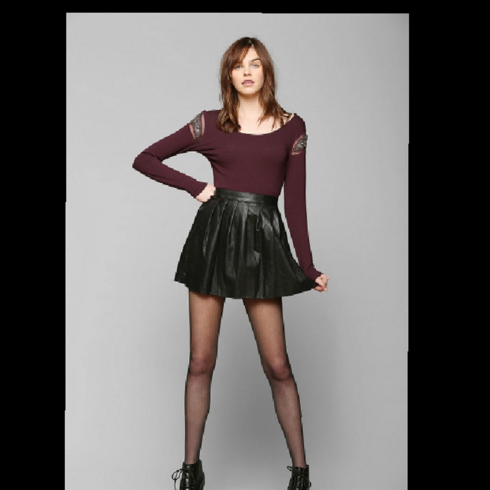 Sparkle and Fade Embellished Shoulder Crop Top